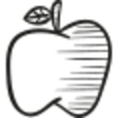 Drawing of an apple