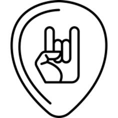 Guitar Plectrum with Hand