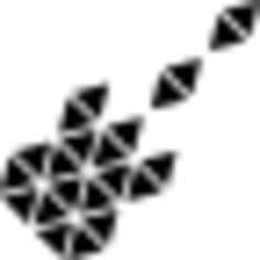 Polygonal triangles guitar