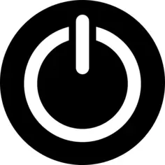Power circular button symbol
