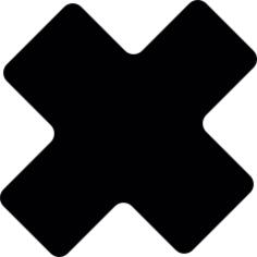 Thick cross mark