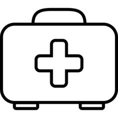 First aid bag outline