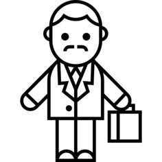 Businessman with Moustache
