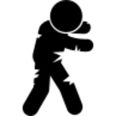 Walking male zombie