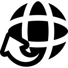 Globe with Arrow