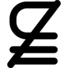 Subset of above not equal to mathematical symbol