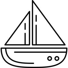 圆形帆船