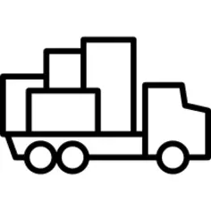 Delivery Truck Facing Right