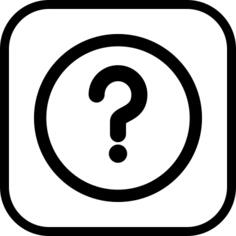 Question mark Button Sign