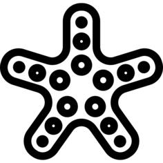 海星五角星轮廓