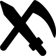 Halloween sword and scythe