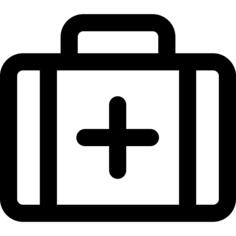 First aid bag outline