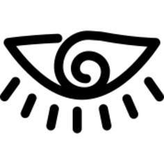 Human body eye shape with a spiral iris