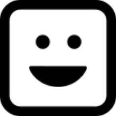 Emoticon square smile