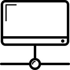 Television connected to a Network