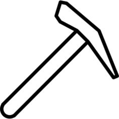Pick hammer outline