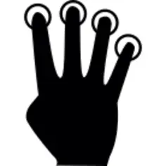 Touch and downward sliding