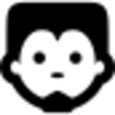 Man face with goatee