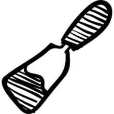Blade hand drawn construction tool