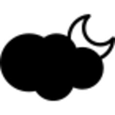 Partly cloudy night