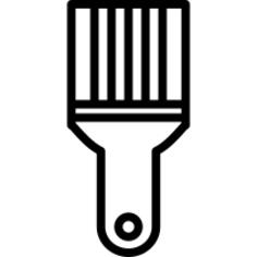 Paint brush outline