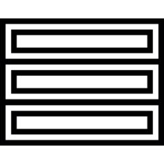 Three horizontal rods