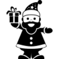 Santa Claus ringing a bell
