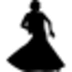 Flamenco female dancer shape