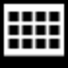 Squares layout interface symbol