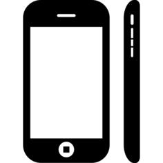 Front and side phone views