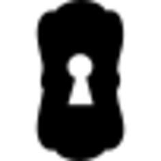Big keyhole black shape
