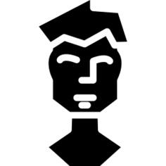 男人正面头