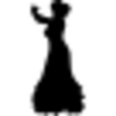 Flamenco female dancer silhouette