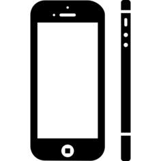 Phone from front and side view