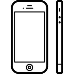 Phone from two view points front and side