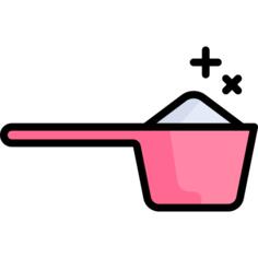 Laundry detergent measuring spoon