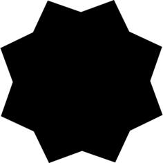 星太阳黑色的形状