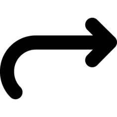 Right curved arrow