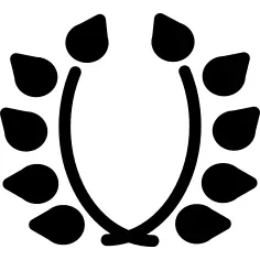 Branches with leaves ornament