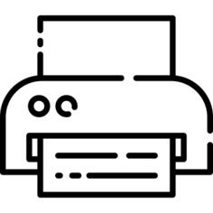 Printer with document