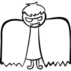 Boy with halloween winged costume