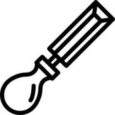 Spoon with handle outline