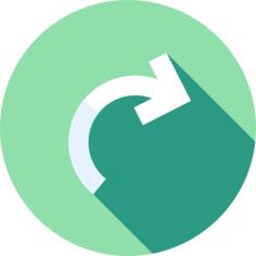 Curved arrow
