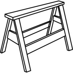 Chair stand outline