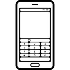 Cellphone variant with buttons and gross border