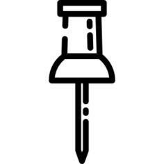 Push Pin Pointing Down