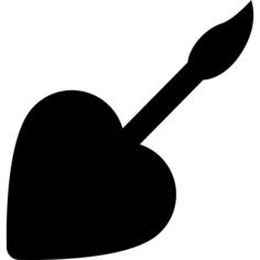 Guitar heart shaped