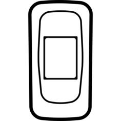 电话后面有电池孔