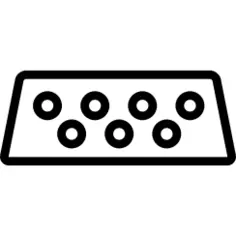 键盘轮廓与圆形键