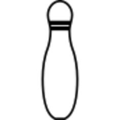Bowling pin outline